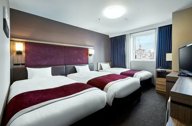 Semi Room, Triple, 2 Semi Double Beds, Sofa، Daiwa Roynet Hotel Sapporo Susukino 2/3