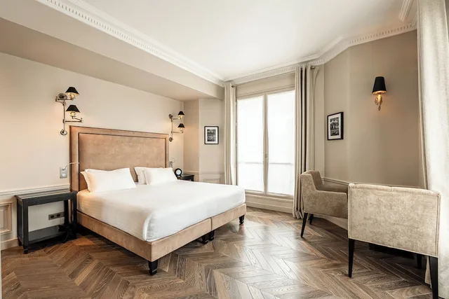 غرفة ديلوكس بسرير مزدوج أو سريرين منفصلين بإطلالة على المدينة بشرفة، Perreyve Hotel 6/9