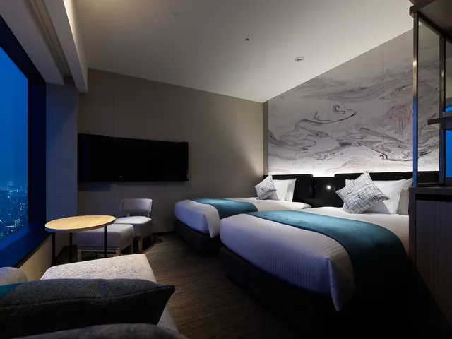 غرفة سوبيريور بسريرين منفصلين بإطلالة بحوض استحمام، Mitsui Garden Hotel Toyosu Premier 3/5