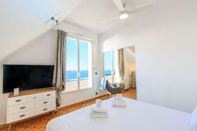 جناح بسرير كينج بإطلالة على البحر، Best Western Hotel De La Plage 2/4