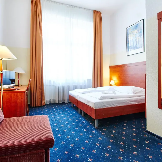 غرفة بسرير مزدوج أو سريرين منفصلين، Hotel Europa City 15/18