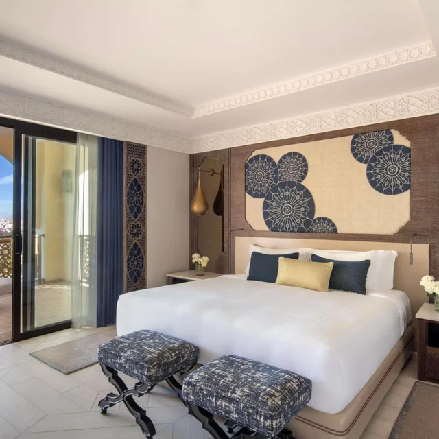 جناح ديلوكس بسريرين منفصلين وسرير كينج، Fairmont Tazi Palace Tangier 3/7