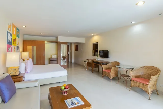 غرفة ديلوكس بسريرين منفصلين بإطلالة على المسبح يُسمح فيها بالحيوانات الأليفة، Bella Villa Cabana 5/9