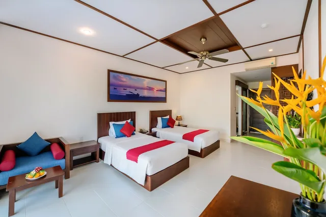 فيلا بسرير مزدوج أو سريرين منفصلين بإطلالة على البحر، Tam Thanh Beach Resort & Spa 2/5