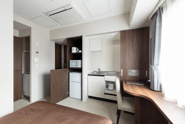 Room, Semi Double Bed, Kitchen, Hotel Classe Stay Sapporo 2/5