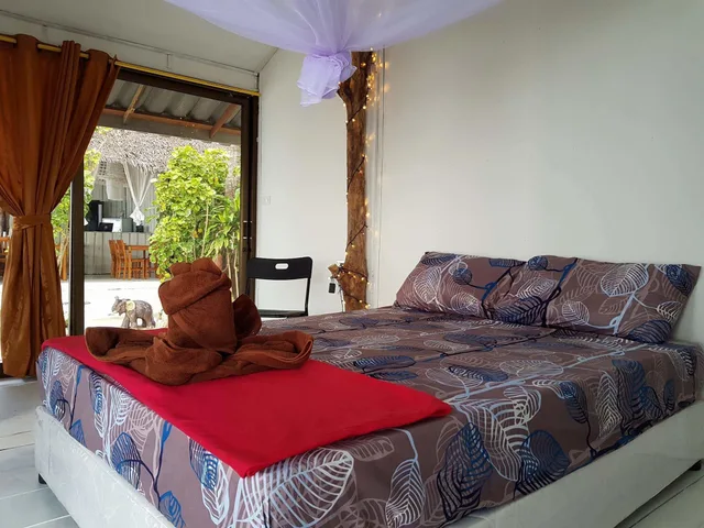 بنغل ديلوكس بسرير كينج بإطلالة على البحر، Haad Chao Phao Resort 5/10