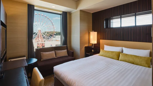 غرفة ركنية بسرير مزدوج بإطلالة على المدينة، Solaria Nishitetsu Hotel Kagoshima 1/2