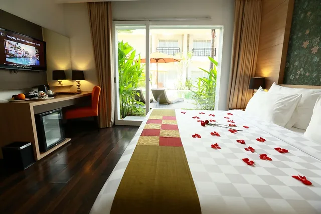 Garden, Deluxe, Double Bed, Terrace، b Hotel Bali & Spa 2/4