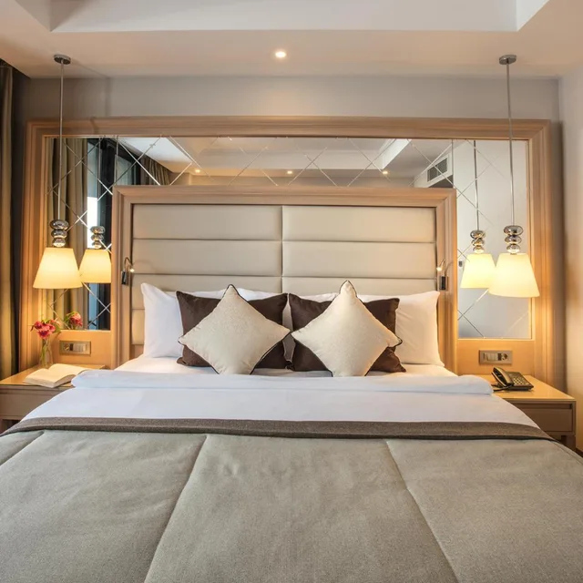 غرفة بسرير مزدوج بإطلالة على الحديقة، Korumar Ephesus Beach and Spa Resort 3/7