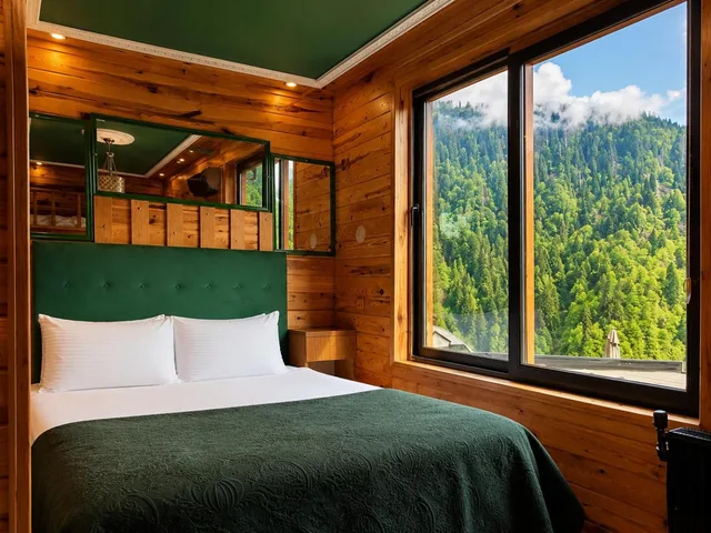 غرفة ديلوكس رباعية بسريرين كوين، AYDER DOGA RESORT 2/3