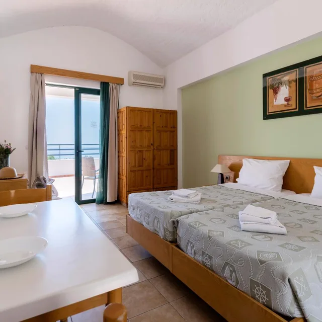 غرفة بسرير مزدوج أو سريرين منفصلين، Stella Hotel 9/10