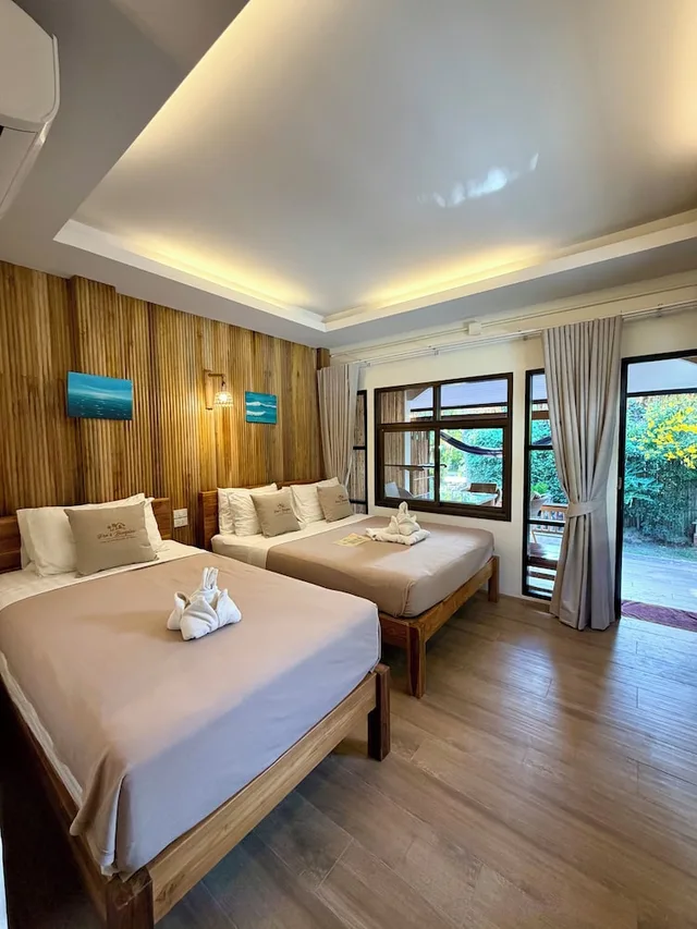 غرفة قياسية بسرير مزدوج وسرير فردي، Pen S Bungalow 3/10