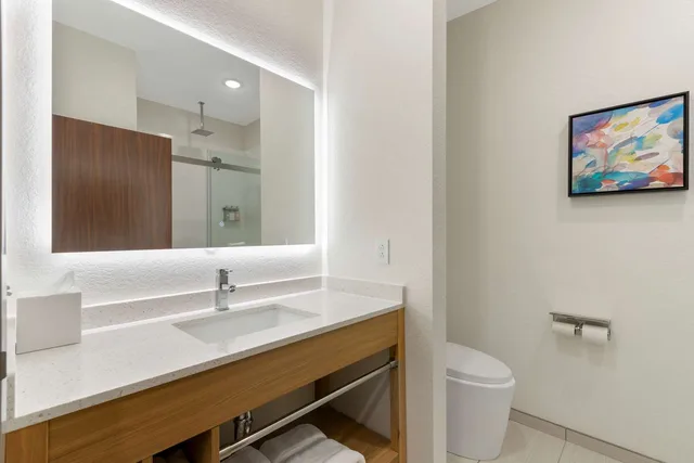جناح بسريرين كوين مع أريكة بحوض استحمام لذوي الإعاقة، La Quinta Inn & Suites by Wyndham Coralville Iowa City 3/3