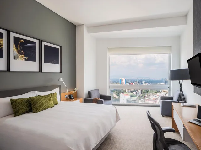 غرفة ديلوكس بسرير كينج بإطلالة، The Paragon Hotel Mexico City Santa Fe by Accor 1/7