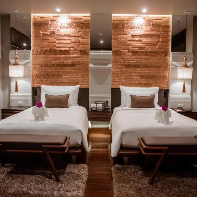 غرفة ديلوكس بسريرين منفصلين في الملحق، Ratilanna Riverside Spa Resort Chiang Mai 1/10