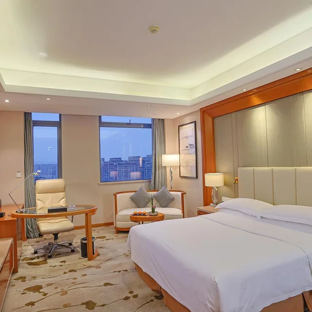 غرفة بزنس بسرير كينج وسرير كوين بإطلالة على المدينة، Yiwu Shangcheng Hotel 1/9