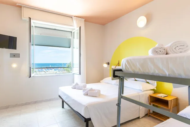 غرفة رباعية بإطلالة على البحر، Hotel Belvedere Mare 2/10