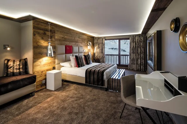 غرفة فاخرة بسرير كينج وسرير فردي، Hotel Koh-I Nor Val Thorens 2/7