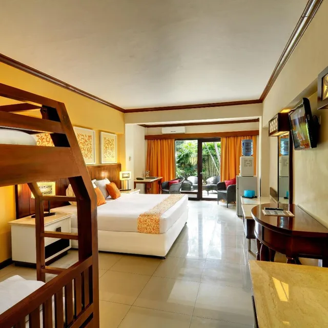 غرفة عائلية بسرير بطابقين، Bali Garden Beach Resort 1/8