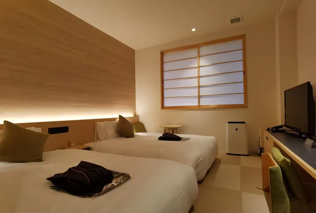 غرفة يابانية غربية كومفورت بسريرين منفصلين بأرضية تاتامي، Royal Twin Hotel Kyoto Hachijoguchi 2/2