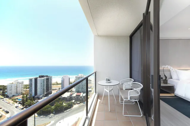 غرفة بسريرين مزدوجين بإطلالة على البحر، Jw Marriott Gold Coast Resort Spa 3/5