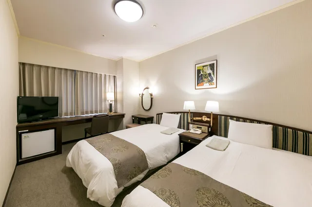 غرفة بسريرين منفصلين للمدخنين، Hotel Sankyo Fukushima 1/2