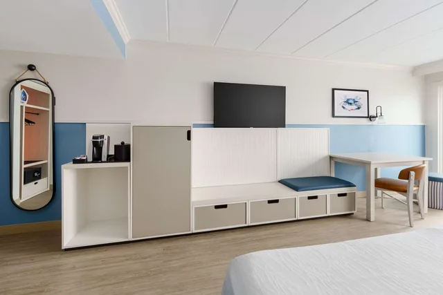 غرفة بسرير كينج بإطلالة في طابق مرتفع، Hilton Garden Inn Ocean City Oceanfront 4/5