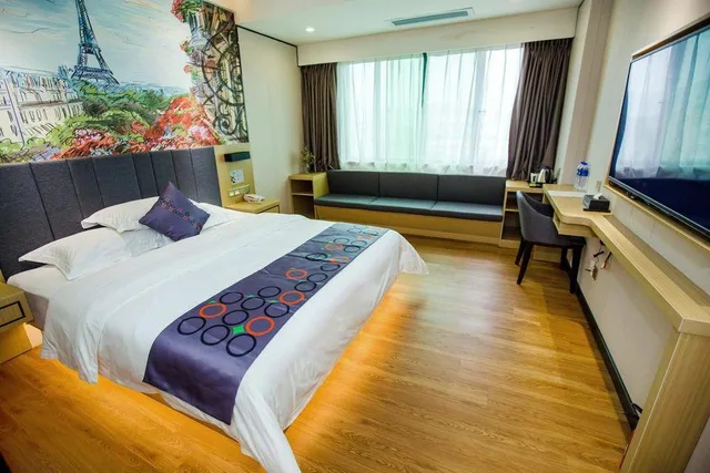 غرفة بزنس بسرير كوين، Yi Mi Hotel Luogang Jiada 1/2