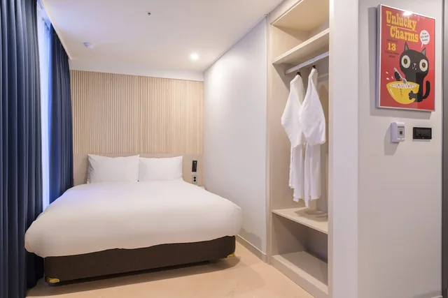 غرفة ديلوكس بسرير كوين، Ventimo Hotel and Residence Jeju 2/5
