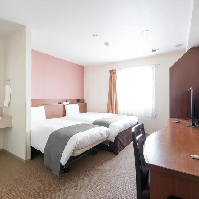 غرفة بسرير مزدوج مع سرير إضافي للمدخنين، Vessel Hotel Kanda Kitakyushu Airport 3/8