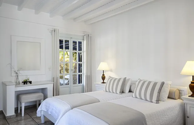 غرفة بسرير مزدوج أو سريرين منفصلين بإطلالة على الحديقة، San Marco Hotel And Villas 1/1