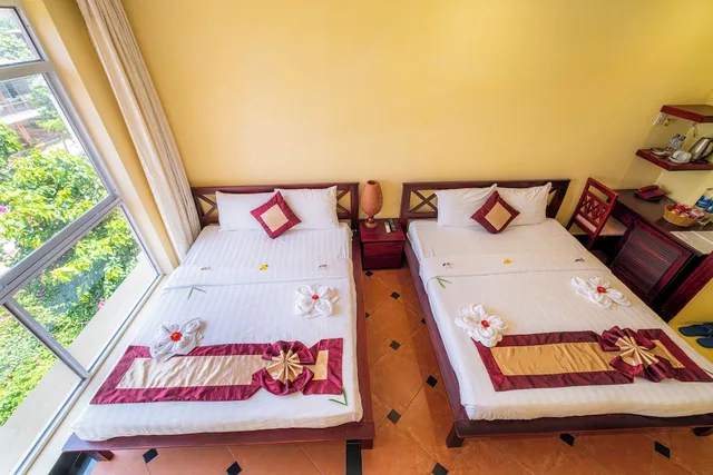 غرفة سوبيريور بسريرين كوين بإطلالة على الحديقة، Thai Hoa Resort 7/10