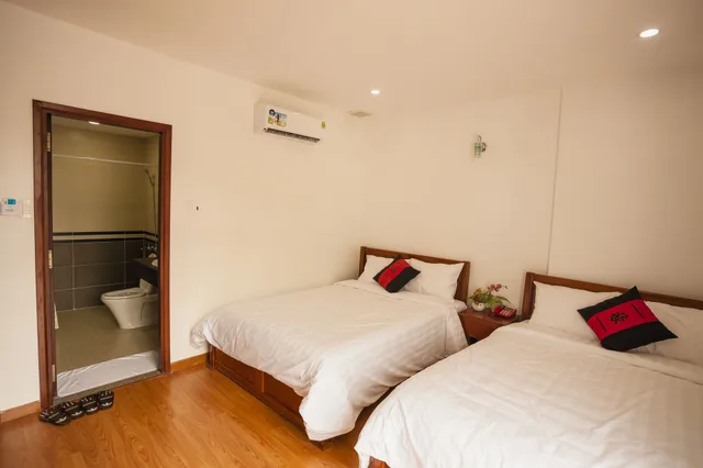 غرفة بسريرين مزدوجين بإطلالة على الجبل، Thanh Thanh Hotel 3/7