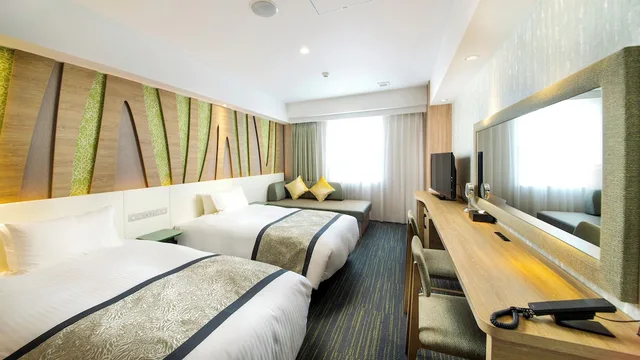 غرفة سوبيريور بسريرين منفصلين مع أريكة، Hotel Torifito Naha Asahibashi 1/10