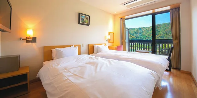 غرفة اقتصادية بسريرين منفصلين، Iwakuni Kokusai Kanko Hotel 1/1