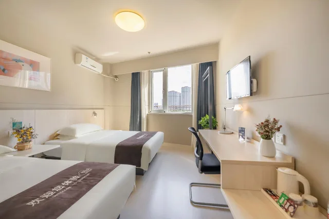 غرفة ديلوكس بسريرين منفصلين، Jinjiang Inn (Tianjin Haiyang Hi-tech Zone) 1/1