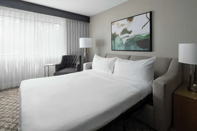 جناح بسرير كينج بمنطقة جلوس لذوي الإعاقة، DoubleTree Suites by Hilton Charlotte SouthPark 4/10