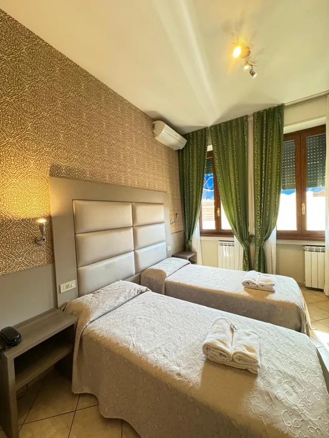 غرفة بسريرين منفصلين، Hotel Le Querce 2/10