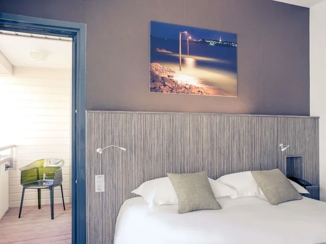 غرفة بريفيليج بسرير مزدوج بشرفة، Mercure Saint Malo Balmoral 6/10