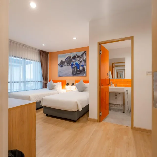 غرفة عائلية بسرير فردي، Moji Don Mueang Airport Hotel - Bangkok 4/10