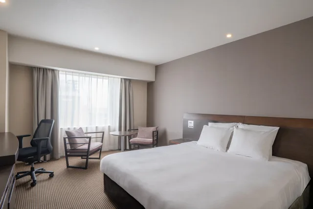 غرفة بريميوم بسرير مزدوج بإطلالة على المدينة، Ana Crowne Plaza Hotel Hiroshima 1/5