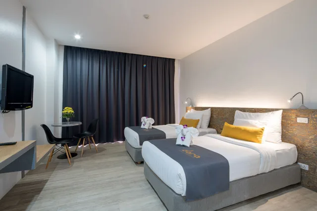 غرفة ديلوكس بسريرين منفصلين بشرفة، New Dara Boutique Hotel Residence 1/5