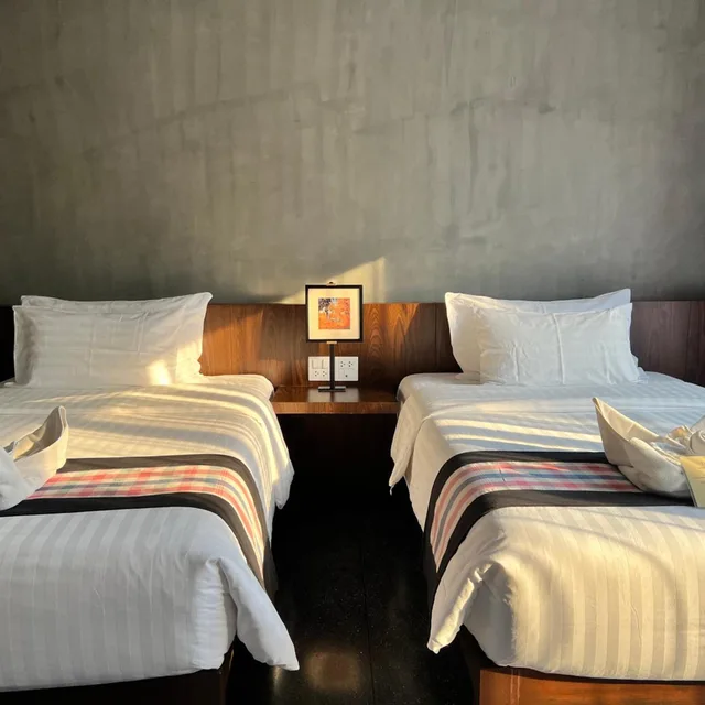 غرفة سوبيريور بسريرين منفصلين بإطلالة على الحديقة، NAI YA Hotel 1/10