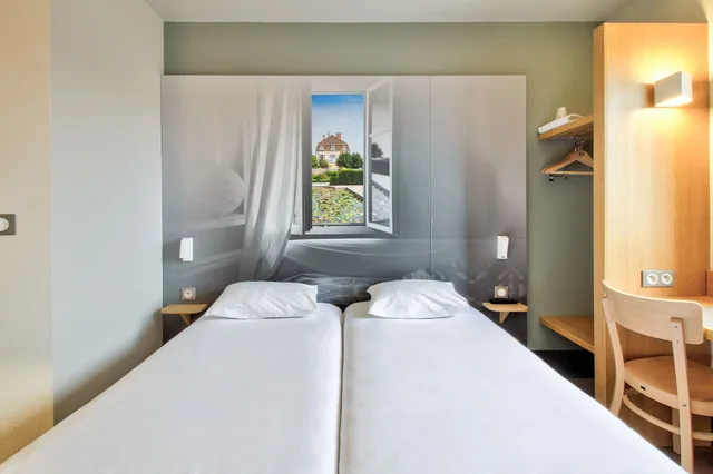 غرفة بسريرين منفصلين، B&B HOTEL Beaune Sud 2 1/5