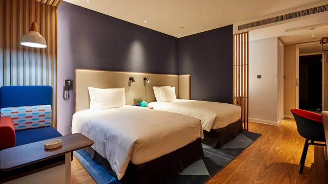 غرفة قياسية بسريرين منفصلين لذوي الإعاقة، Holiday Inn Express Shijiazhuang High-Tech Zone 1/1