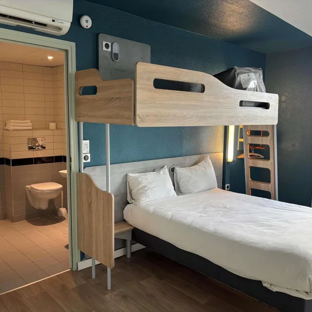 غرفة بسرير بطابقين، Ibis Budget Le Treport Mers Les Bains 6/10