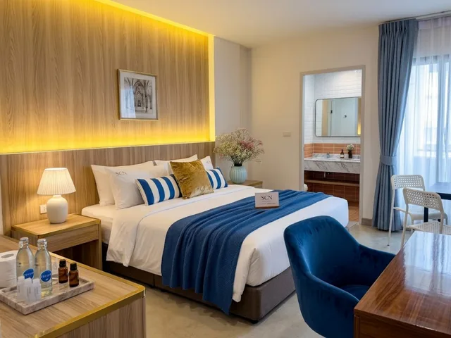 غرفة بريميير بسرير كوين بشرفة بمطبخ صغير، SCN City Hotel 1/1