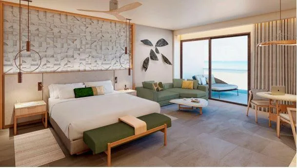 جناح جونيور بسرير مزدوج بإطلالة على البحر، Haven Riviera Cancun Resort & Spa All Inclusive - Adults Only 1/3