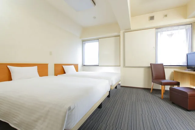 غرفة قياسية بسريرين منفصلين للمدخنين، Flexstay Inn Sugamo 1/4