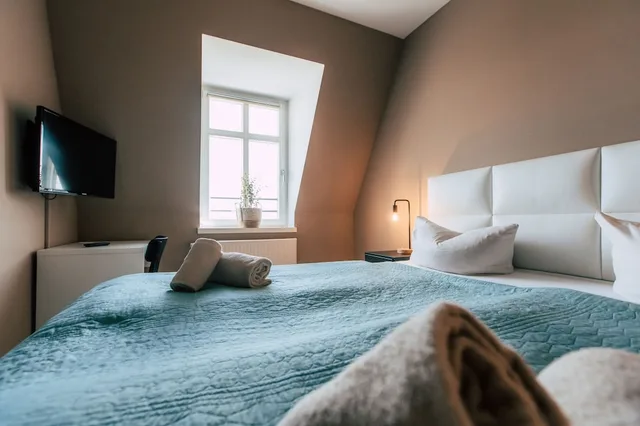 3 Rooms, Roof Top, Apartment, 1 Double and 2 Queen Beds, Terrace, Kitchen، Stadthaus By Hentschels Apartments 3/7